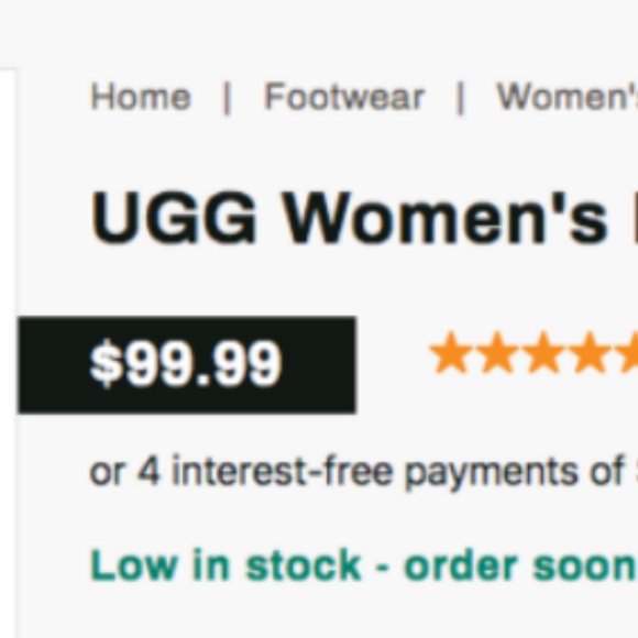 UGG FUZZ YEAH GENUINE SHEARLING SLIPPER SANDAL MSRP$99 1 Color: Black - Picture 6 of 13